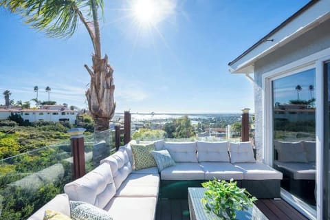 The upper back deck is the place to be for killer views and a deluxe outdoor lounge