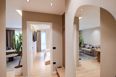 Deluxe Apartment | Living area | 40-cm Smart TV with digital channels