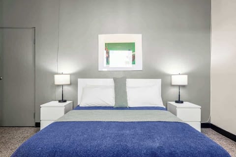 Tranquil bedroom with a comfortable bed for a peaceful escape.

