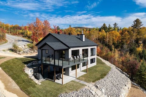 Rear view of the house