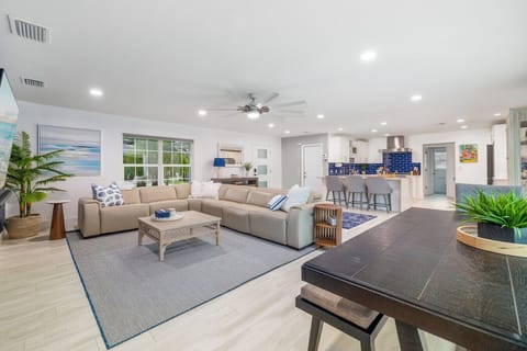 The perfect gathering spot after a day at the beach