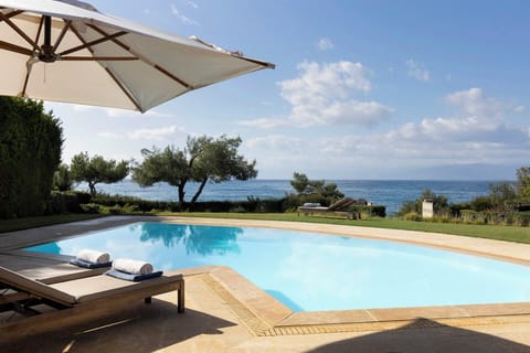 Neysa's lovely pool with its fabulous views.