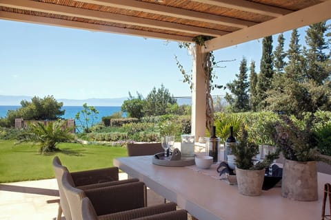 Where you will take most of your meals (with a side of sea views!).