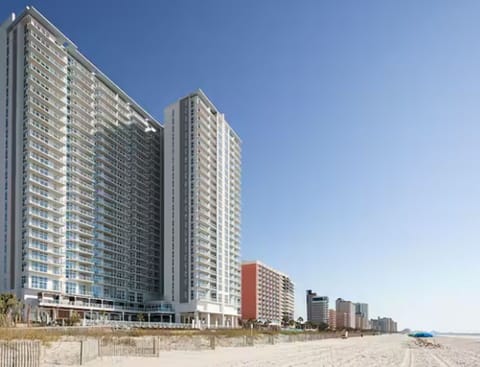 Hotel from beach 