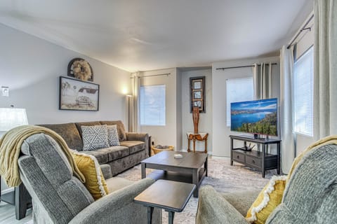Stunning Living Space Area!  Sofa is a luxury queen sofa sleeper.