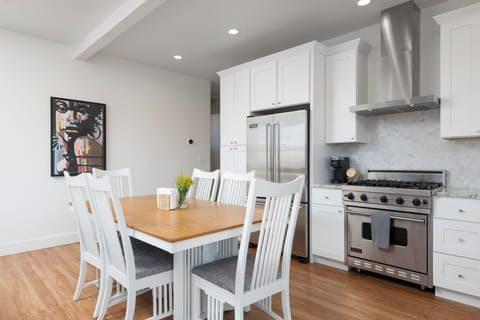 Chef's kitchen with Viking appliances. You'll find everything you need to cook your favorite meals in this well stocked kitchen. 