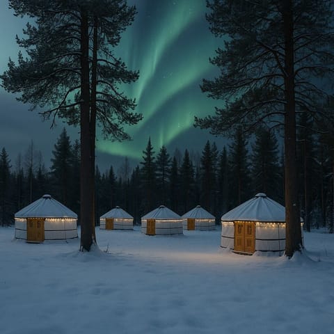 Luxury 1 Queen Bed Yurt | Free WiFi, wheelchair access