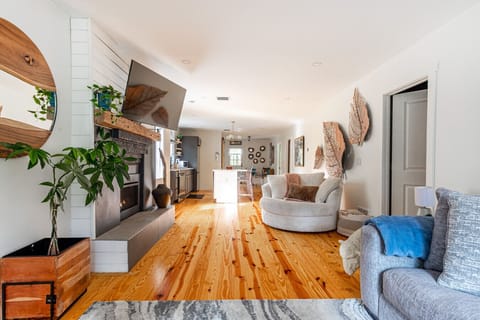 Stunning open floor plan with touches of nature