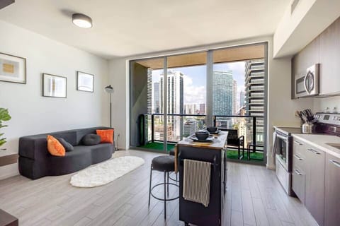Living room with a sofa bed