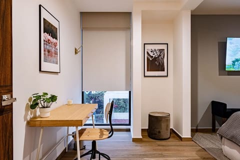 Set up your day at this bright, functional spot. Just what you need.