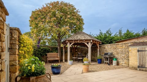 You will want to spend as much time as you can in the enclosed courtyard garden.