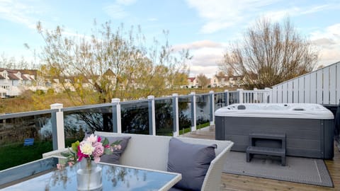 You can add a bit of luxury to your stay by spending time in the hot tub.