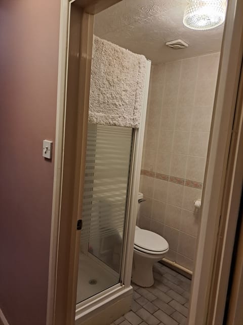 Twin Room, Garden View | Bathroom | Shower, hair dryer, towels, soap