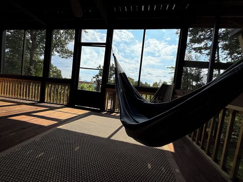 Two hammocks, Perfect for naps, reading, or stargazing.