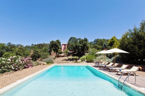 The fabulous pool with the house behind.