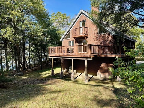 Tidewater Retreat, water facing side with lovely decks!