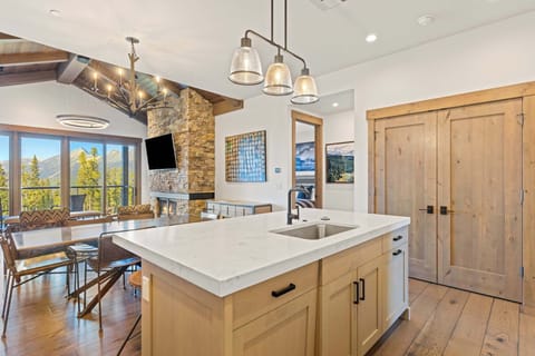 Living area view from the kitchen