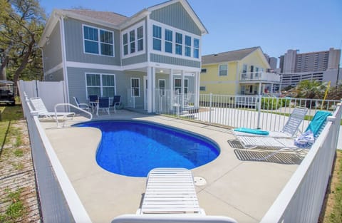 Pool & Front of Sea Grass House