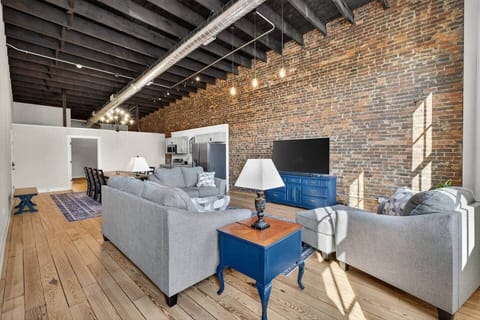 SUITE 1 - Gather with family and friends to chat, listen to music through the deluxe sound bar, watch a ball game or movie on the Samsung 70" 4K TV. The Smart TV has all your favorite streaming services pre-downloaded. Bring your own login.