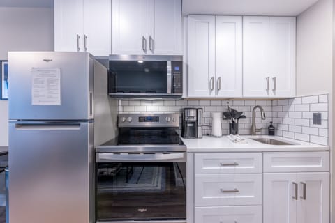 All the kitchen supplies you need to cook.