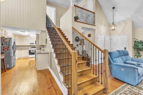 Kithen/ Stairs to 2 guest room/bahtroom