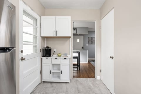 Our coffee nook supplied with the essentials to have a great coffee every morning!