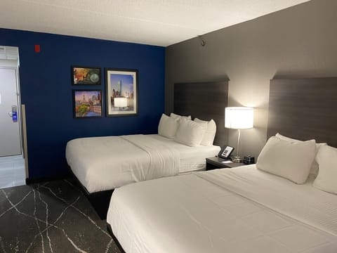 Standard Room, 2 Queen Beds, Non Smoking | Premium bedding, pillowtop beds, desk, iron/ironing board