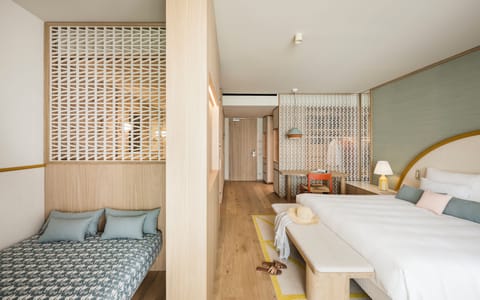 Family Suite, Balcony | Minibar, in-room safe, desk, laptop workspace