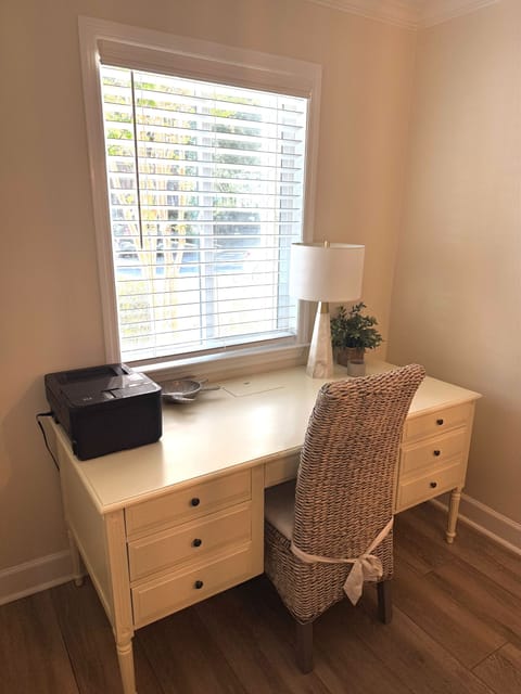 Desk if needed to work if needed.