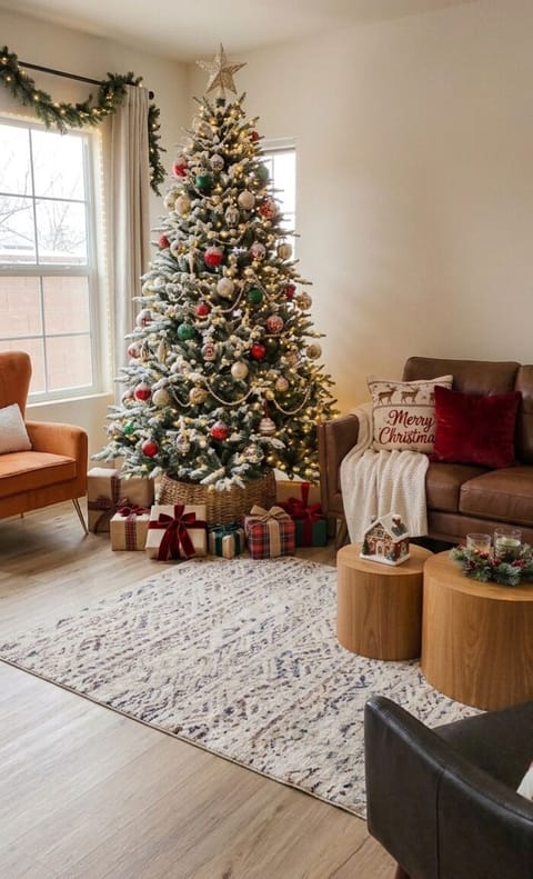 Christmas decorations are set up between OCTOBER 10 - January 31