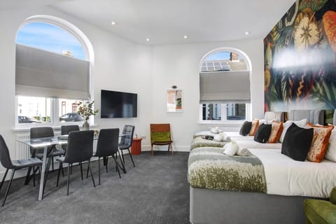 Apartment (Compact 1-Bed Flat for Friends & Coll) | Living room