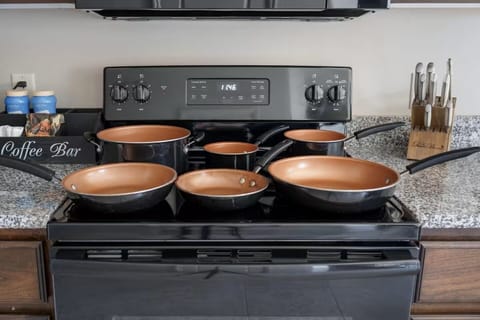 Fully stocked kitchen