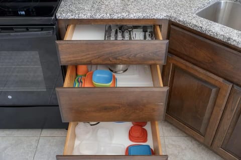 Fully stocked drawers