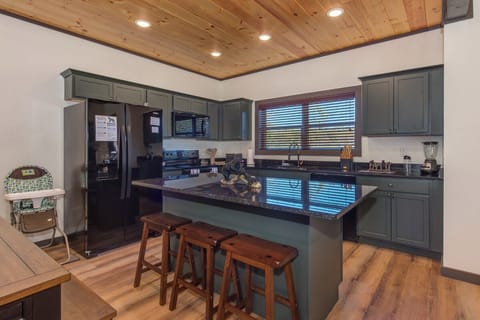 Blue Bella's fully-equipped kitchen