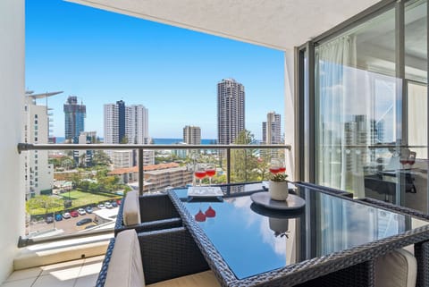Start the day on your private balcony, a breezy retreat overlooking the coastline and skyline—perfect for coffee at sunrise or alfresco dinners surrounded by sea air.