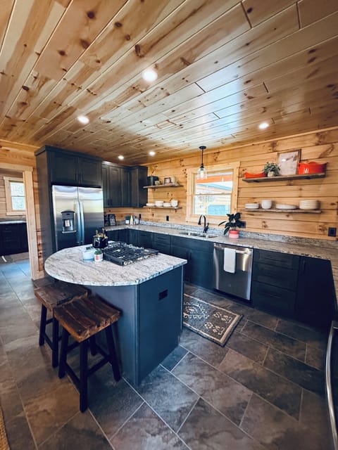 Fully stocked kitchen w/ everything you need for your stay (food not provided)