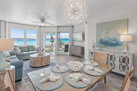 Gulf Views from the Living Room, Dining Room & Kitchen.