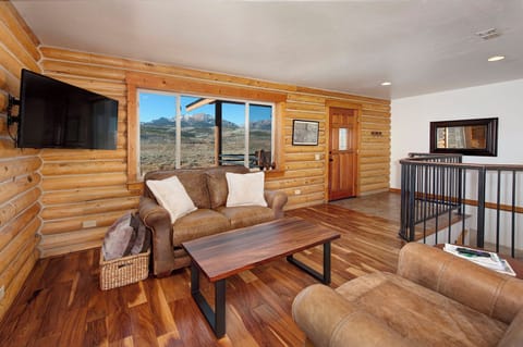 Upstairs living area with smart TV.