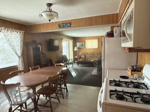 Coffee filters, salt, pepper, limited sugar and substitutes provided. 