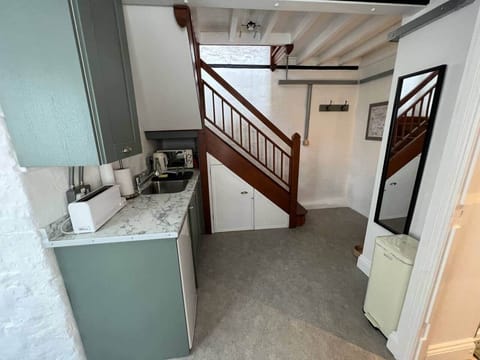 Kitchen and stairs