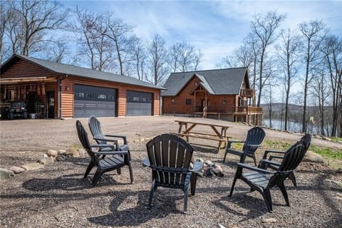 Dedicated outdoor bonfire area for relaxing