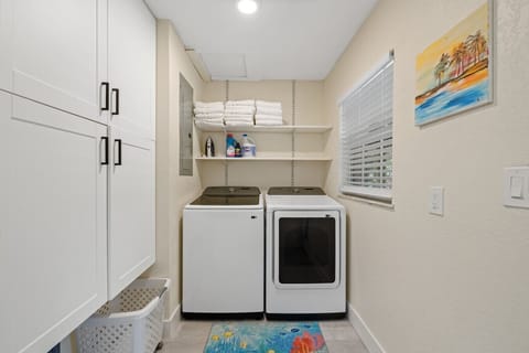 Features a brand new washer & dryer!
