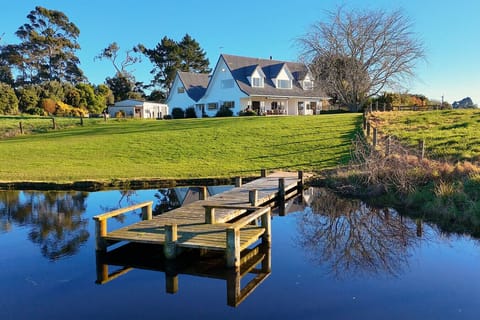 Pond with jetty