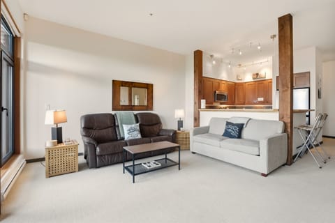 Pull out couch and living room seating