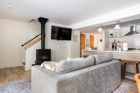 Warm up by the stove