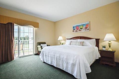 Wake up refreshed, then step out to the private balcony.