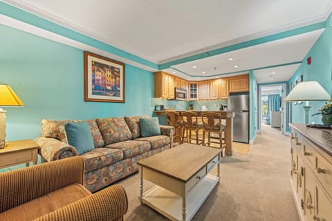 Living Area with Queen Sleeper Sofa