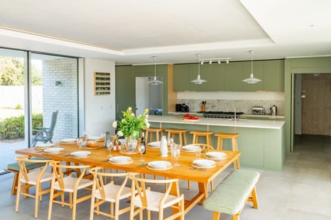 Ground floor: Dining area with seating with ten guests