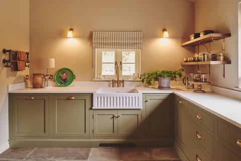The kitchen at Mill House, Powys
