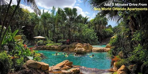 Discovery Cove Pool - 5 mins from our Sea World Orlando Apts